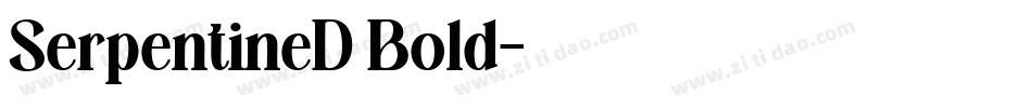 SerpentineD Bold字体转换